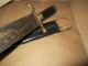 Civil War Era Side Knife And Leather Scabbard - Brass Fittings The Americas photo 3