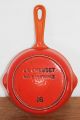 Le Creuset France Flame Orange Small Skillet 16 Vintage Cast Iron Cookware Other Antique Home & Hearth photo 8
