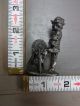 Zq9 Scissors Grinder Pewter Figure Vintage German 1970´s Metalware photo 4
