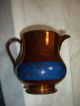 Antique Copper Luster With Blue Bands - As Found Pitchers photo 2