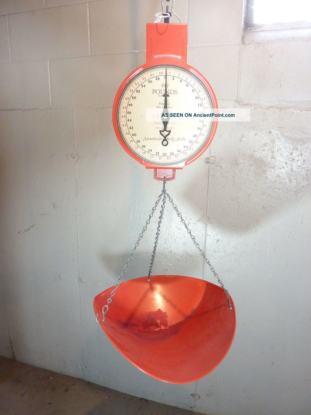 Hanging General Store Produce Dial Scale American Family 60 Pound Capacity Scales photo