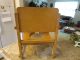 Vintage Childs Wood Potty Training Folding Chair All Parts There & Post-1950 photo 3