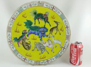 Antique 19th Century Chinese Porcelain Plate - Animals & Creatures Extremely Rare photo