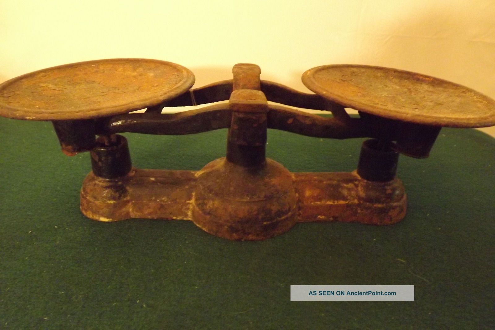 Antique Cast Iron Kinzer Jones Mercantile Counter Balance Scale Pittsburg 1800s Scales photo