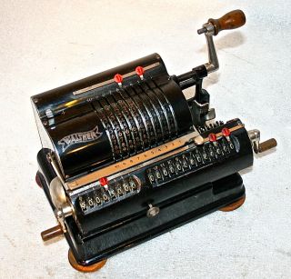 1922 Rare Antique Walther Rmz Mechanical Vintage Calculator Arithmometer photo