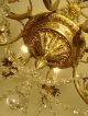 8 Light Cherubs Figures Chandelier Gold Bronze Vintage Lamp Old Ancient Brass Chandeliers, Fixtures, Sconces photo 9