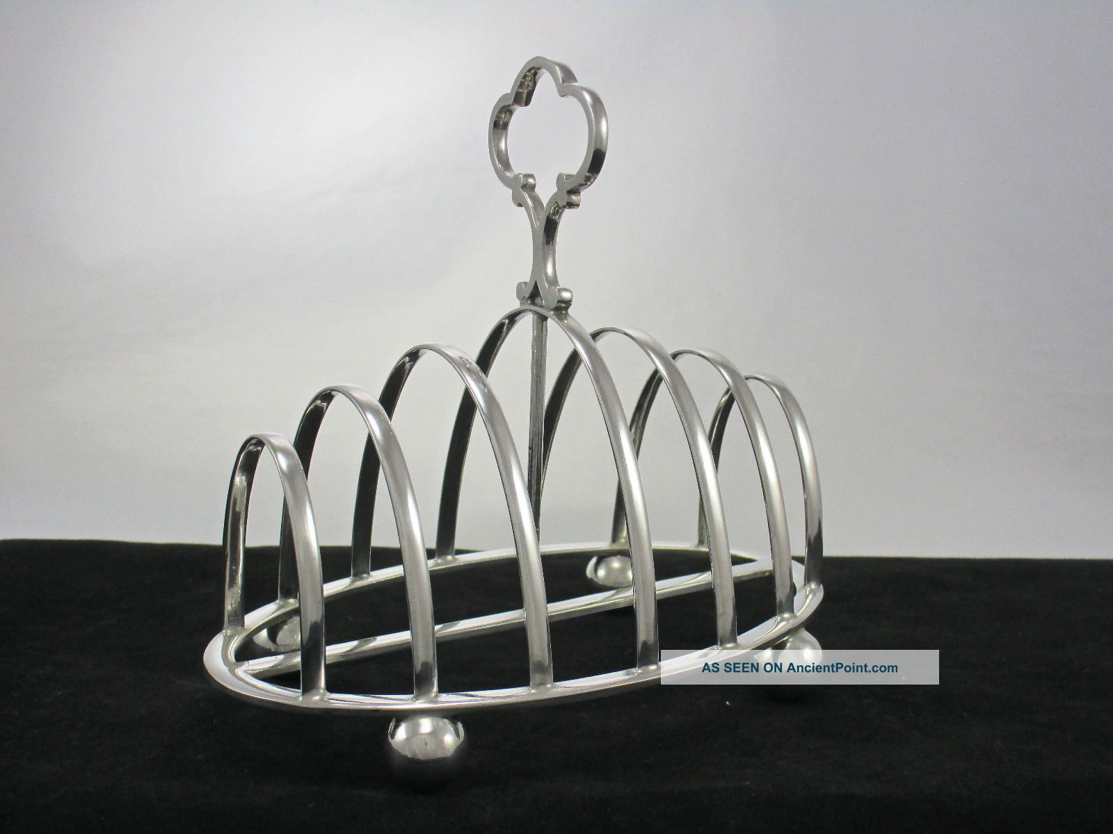 Antique Atkin Brothers & Liverpool Goldsmith Co.  Silver Plate 6 Slice Toast Rack Other Antique Silverplate photo