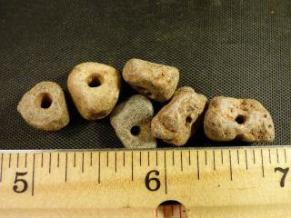 Indian Stone Trade Beads From Tennessee Boone Lake Area Cherokee Look photo