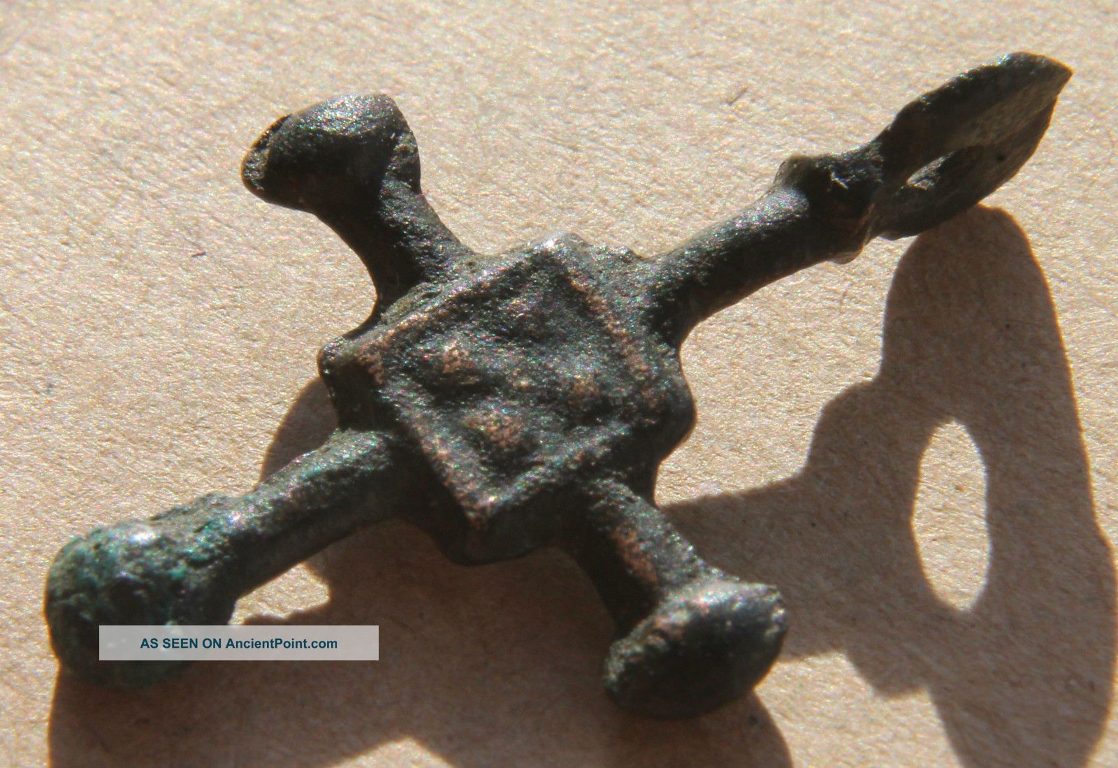 Viking Period Bronze Scanda Cross Pendant Scandinavian Norse Amulet 900 Ad, Scandinavian photo