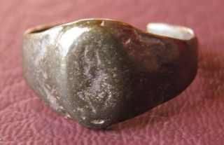 Authentic Ancient Artifact Unidentified Bronze Ring Sz: 3 3/4 Us 14.  5mm 11767 photo