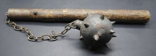 Rare Late Medieval Flail 15th - 16th Century Ad photo