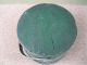 Antique Firkin Sugar Bucket Primitive Pine Wood Old Green Paint Lid Bail Handle Primitives photo 2