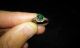 Loracwin Fantastic Ancient Medieval Bronze Ring With Green Glass Carved Roman photo 1