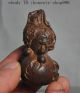 Old Chinese Rosewood Wood Hand - Carved Longevity Gourd Calabash Cucurbit Other Antique Chinese Statues photo 3
