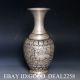 Chinese Silver Copper Handcarved Vase W Kangxi Mark Vases photo 4