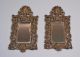 Matched French Antique Renaissance Revival Bronze Mirrors With Women (k) Metalware photo 1