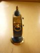 Vintage Jaz French Enameled Brass Decorative Desk/self Alarm Clock Clocks photo 8