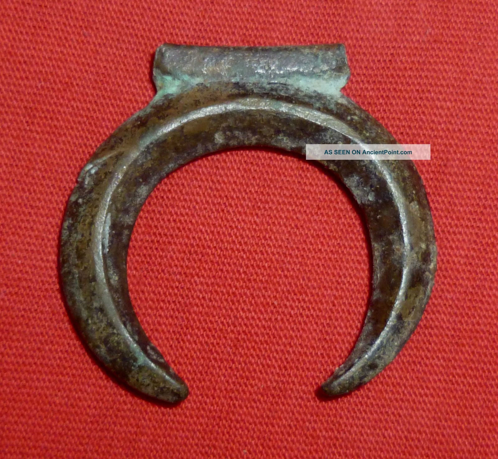 Viking Ancient Artifact - Bronze Amulet - Lunar Circa 800 Ad - 1981 - Scandinavian photo