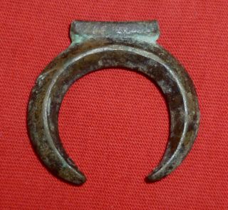 Viking Ancient Artifact - Bronze Amulet - Lunar Circa 800 Ad - 1981 - photo