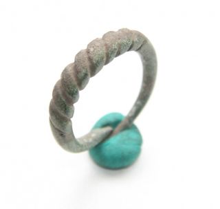 Ancient Viking Pseudo Twisted Bronze Ring (jrr02) photo