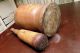 Large Antique Wood Mortar And Pestle Authentic Hand Carved 8 Inch Mortar & Pestles photo 1