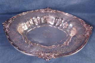 Antique Victorian Gorham Sterling Silver Oval Bowl 12 1/2 
