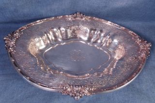 Antique Victorian Gorham Sterling Silver Oval Bowl 12 1/2 