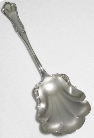 Antique 1905 Marcella Clifton Rogers Solid Shell Casserole Spoon Silverplate photo