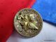2988 – Medium “grape Leaf” Escutcheon On Concave Antique Brass Button Buttons photo 1