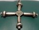 Outstanding Medieval Or Post Medieval Engraving Silver Amulet Cross 609 Roman photo 3
