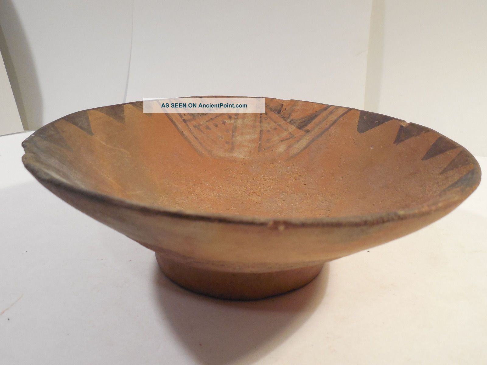 Wari Pedestal Bowl Huari Pre - Columbian Archaic Ancient Artifact Chimu Inca Mayan The Americas photo