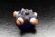 6 Ancient Phoenician Fused Glass Beads - Disk Pear And Cube Shaped 500 - 300 Bc Roman photo 3