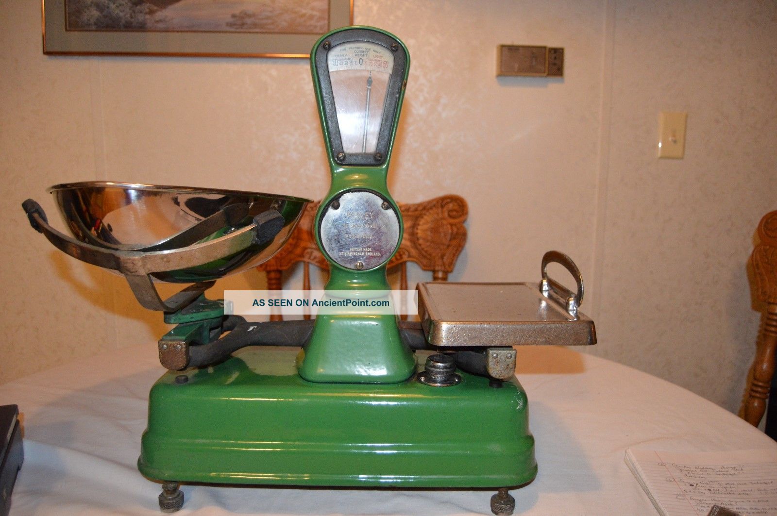 Pooley Balance Metric Scales P1085/5195 10kg Birmingham England No Weights Scales photo