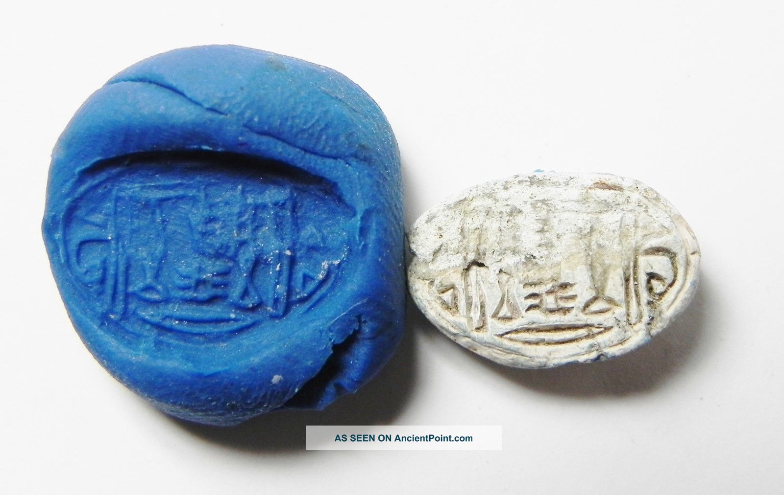 Zurqieh - Af292 - Ancient Egypt,  Kingdom Steatite Scarab.  1400 B.  C Egyptian photo