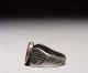 Ancient Roman Silver Ring With Intaglio. Roman photo 4