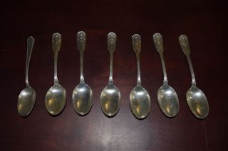 7 Sterling Silver Spoons.  7oz / 199g Near Scrap.  925 photo