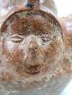 Pre Columbian Mayan Multi Head Faces Motif Pottery 11.  75 