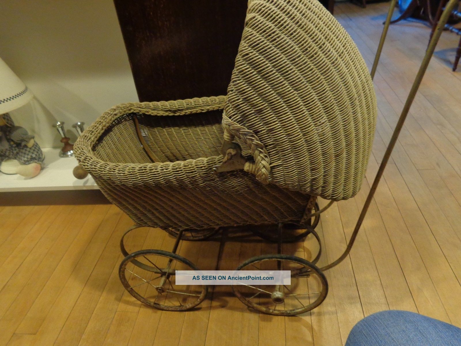 Antique 1920 ' Swicker Baby Carriage Buggy Doll Stroller Pram Tram Baby Carriages & Buggies photo