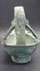 Extremely Rare Ancient Greek Large Bronze Oil Lamp 500 - 350 Bc Greek photo 2