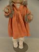 1930 ' S Antique Composition Baby Doll Fur Lined Coat & Old Clothes Clocks photo 1
