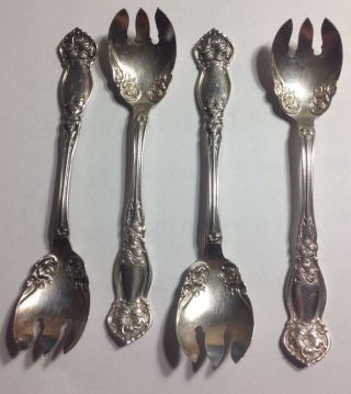 4 Wm Rogers & Sons Ice Cream Forks 