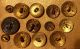 13 Antique French Enamel Champleve Cloisonne Buttons Buttons photo 2