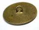 Antique French Enamel Button Young Woman Pictorial W/ Fancy Champleve Border Buttons photo 1