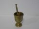 Vintage Small Bronze/brass Mortar&pestle Mortar & Pestles photo 1