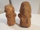 2 Mayan Female Flute Figures Pre - Columbian Archaic Ancient Artifact Olmec Toltec The Americas photo 1