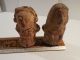 2 Mayan Female Flute Figures Pre - Columbian Archaic Ancient Artifact Olmec Toltec The Americas photo 5