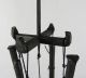 H915: Japanese Iron Ware Windchime Of Hibashi By Great 51th Myochin. Other Japanese Antiques photo 2