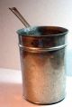 Primitive Tall Pot With Long Handle Tin Over Copper Ny Cookware Antique Kitchen Primitives photo 5