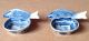 Old Blue And White Small Chinese Bowls/spoons With Fish Handle Bowls photo 1
