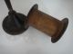 1800s Antique Cast Iron Sewing Machine Thread Holder W Sapona Mfg Spool String Other Antique Sewing photo 1
